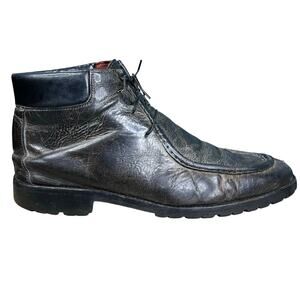 Vintage Donald J Pliner Leith Distressed Brown Leather Chukka Boots Size US 9